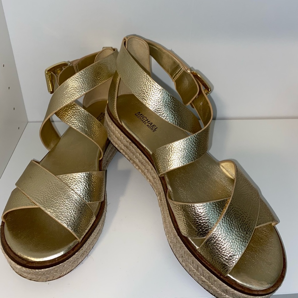 Gold Michel Kors Sandals